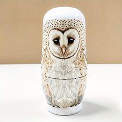 Wooden Eagle Pattern Nesting Doll - Home Decoration