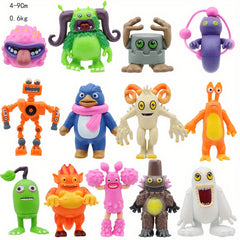 13-Piece Monster Chorus Figurines for Halloween Parties