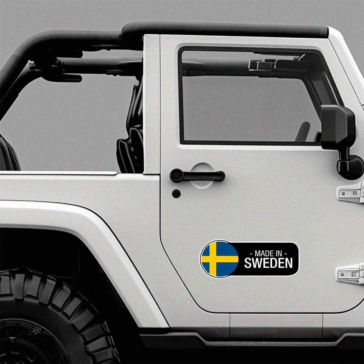 Durable Waterproof Swedish Flag Vinyl Car Decal