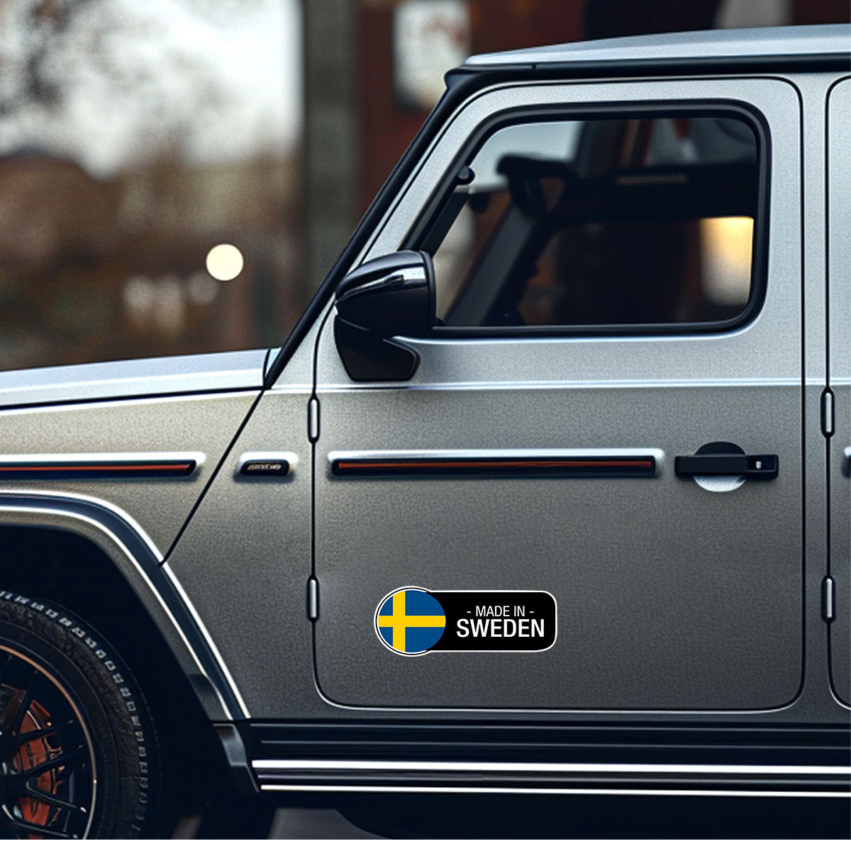 Durable Waterproof Swedish Flag Vinyl Car Decal