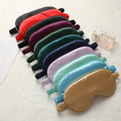 Double Sided Silk Sleep Eye Mask Light Shielding Travel Eye Mask Mixed Colors