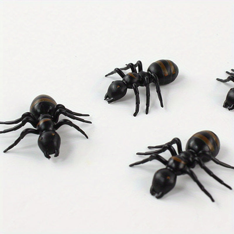6pcs Halloween Ants Simulation Toys Strange Insect Model Gift
