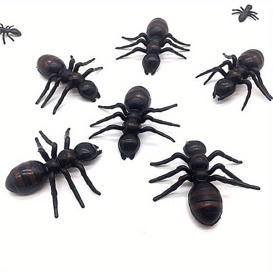 6pcs Halloween Ants Simulation Toys Strange Insect Model Gift