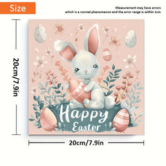 Deluxe Easter Coloring Book with Bunny & Floral 22 Thick Pages