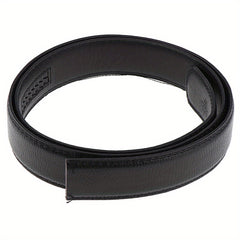 Men's Faux Leather Belt with Automatic Buckle for Business & Casual Wear