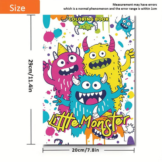 Deluxe Monster Coloring Book for Teens & Adults - Stress Relief Artwork