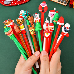 Christmas Gel Pens 0.5mm Fine Point Ink Cartoon Ballpoint