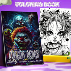 Zombie Laughing Coloring Book for Teens & Adults 22 Pages Mixed Thick Paper