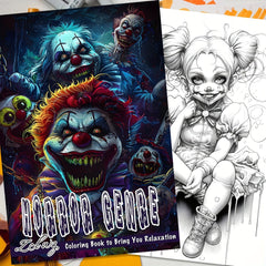 Zombie Laughing Coloring Book for Teens & Adults 22 Pages Mixed Thick Paper