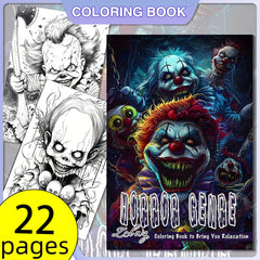 Zombie Laughing Coloring Book for Teens & Adults 22 Pages Mixed Thick Paper