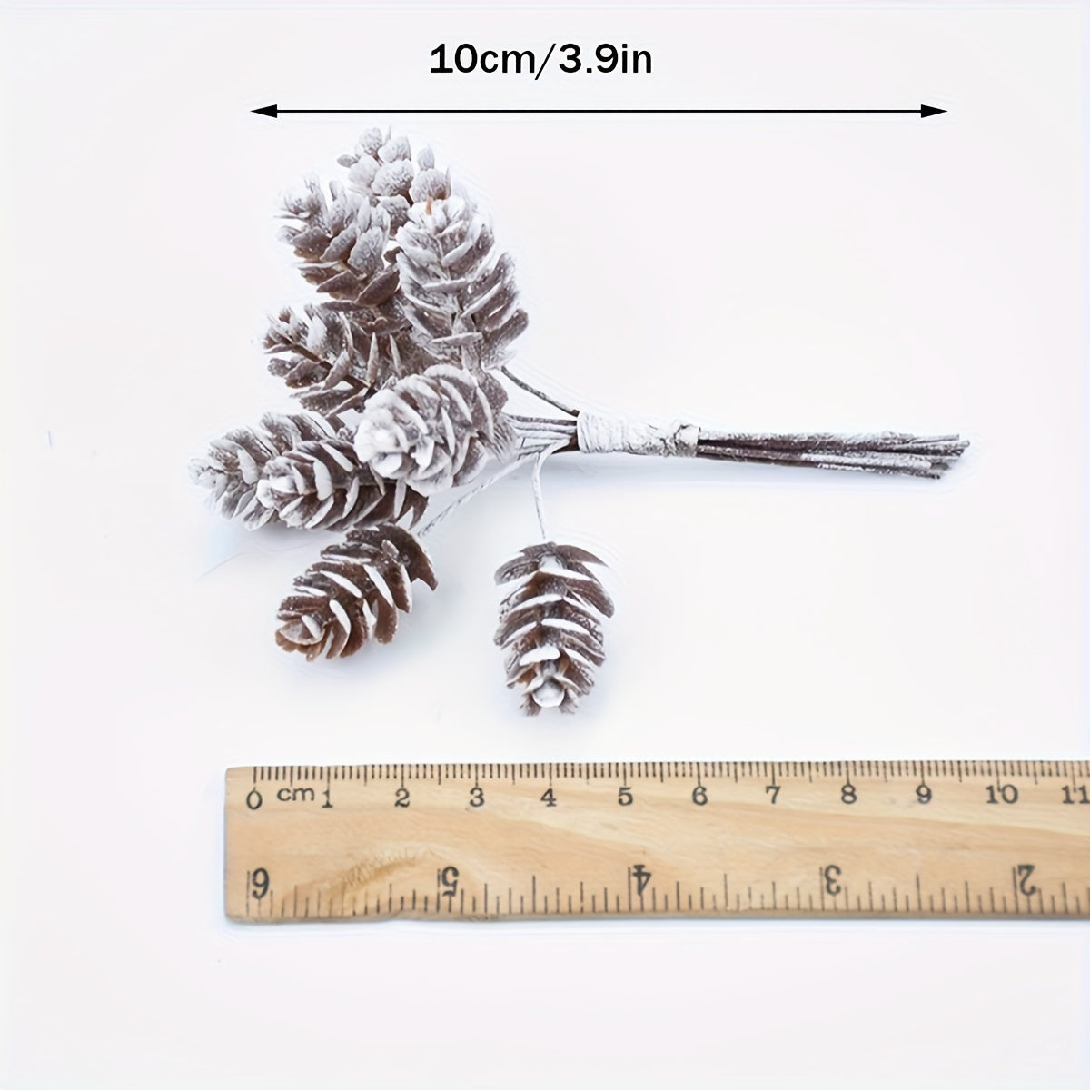 10pcs Artificial Pine Cone Bouquet for DIY Wreaths, Weddings, Home Decor