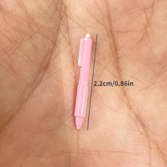 Dollhouse Accessory Set - Pink Pen, Colored Pencils, Notebook