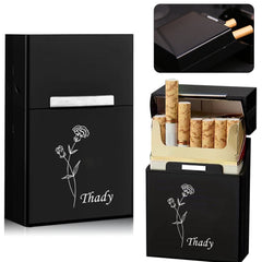 Personalized Cigarette Case Floral Design Waterproof & Portable Tobacco Holder