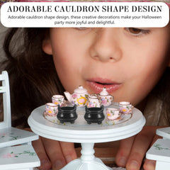 12pcs Mini Witch'S Cauldrons Halloween Witch Pots Party Favors Bag Decorations