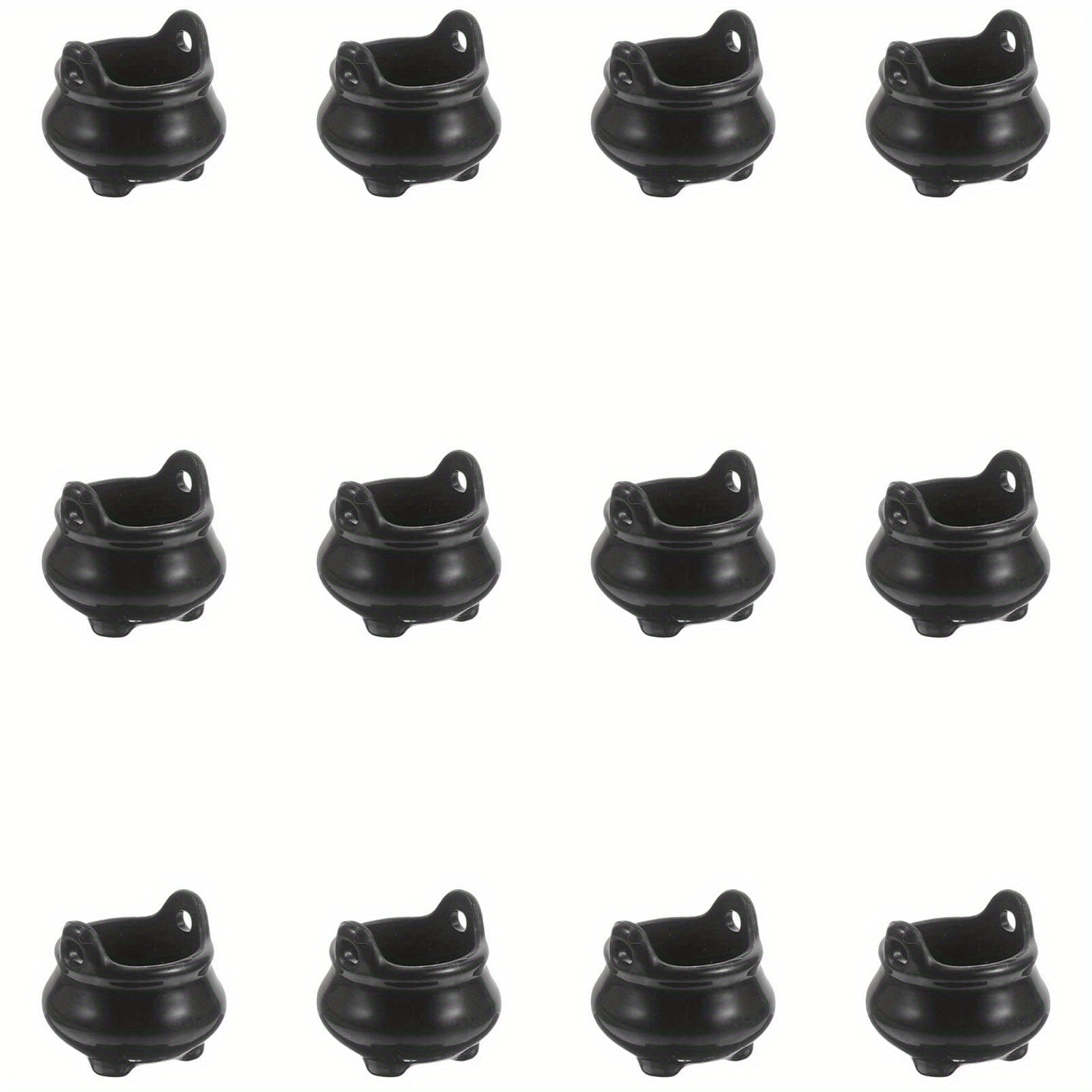 12pcs Mini Witch'S Cauldrons Halloween Witch Pots Party Favors Bag Decorations