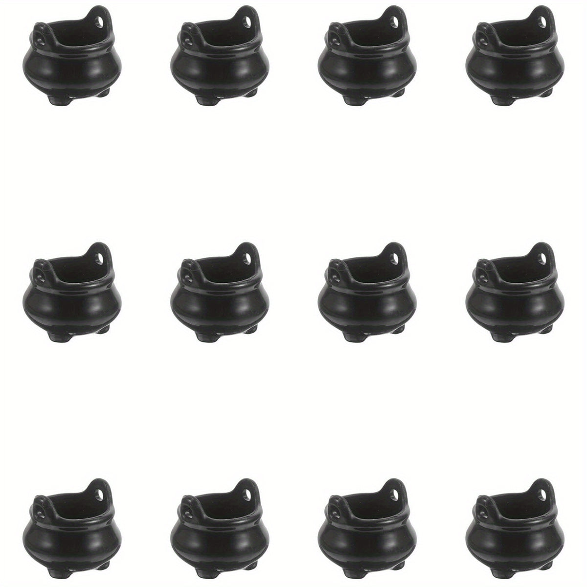 12pcs Mini Witch'S Cauldrons Halloween Witch Pots Party Favors Bag Decorations