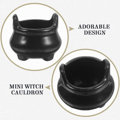 12pcs Mini Witch'S Cauldrons Halloween Witch Pots Party Favors Bag Decorations