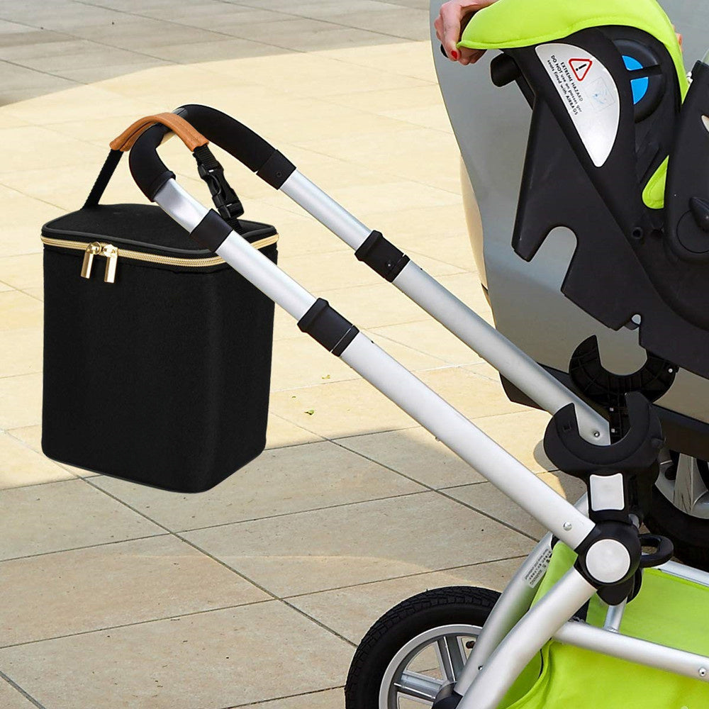 Insulated Breastmilk Cooler Bag Holds 4 Bottles Up to 9oz