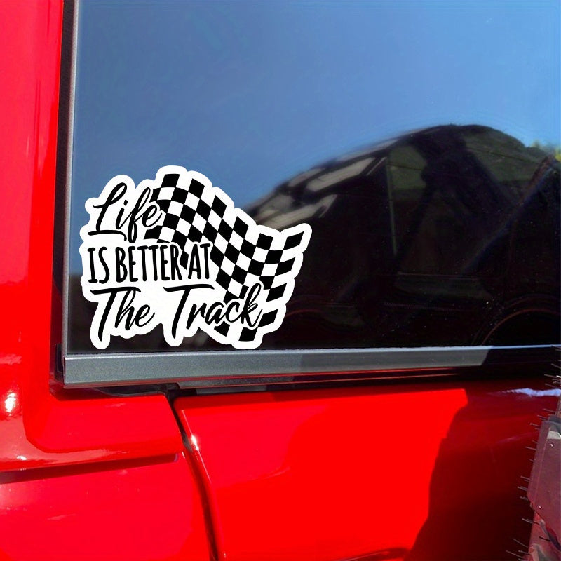 Fantasy Heart Plaid Vinyl Sticker Matte for Trucks Laptops Water Bottles