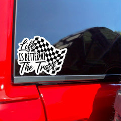 Fantasy Heart Plaid Vinyl Sticker Matte for Trucks Laptops Water Bottles