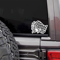 Fantasy Heart Plaid Vinyl Sticker Matte for Trucks Laptops Water Bottles