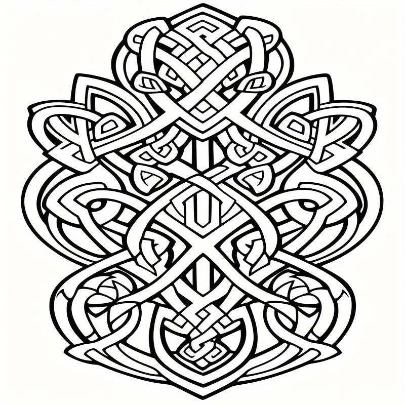 22pg Line Art Coloring Book for Teens & Adults Emotional Release Mixed Patterns