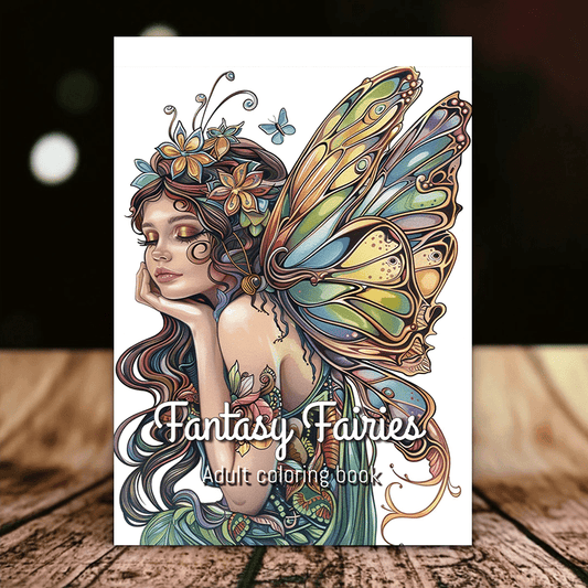 Fantasy Fairy Adult Coloring Book Emotional Release Valenti