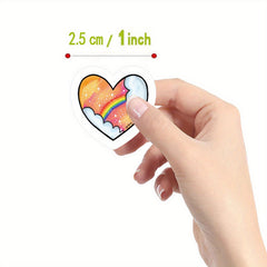 500pcs Rainbow Sticker Roll Self Adhesive for Scrapbooking