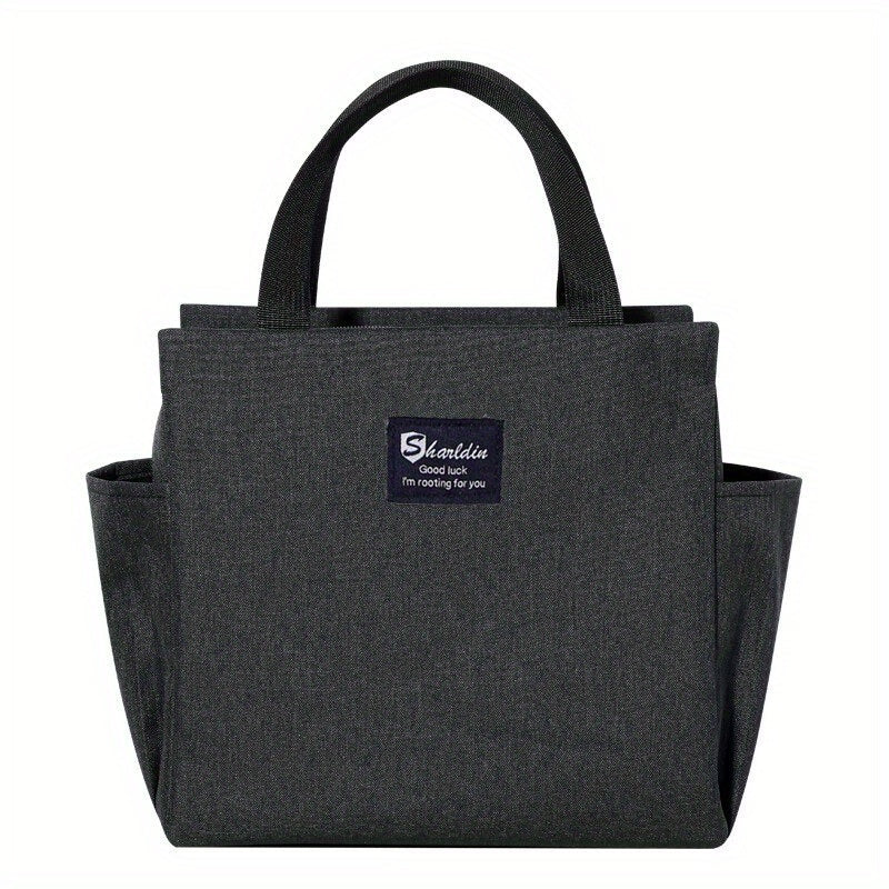 Large Insulated Lunch Cooler Bag Waterproof Oxford Fabric Zipper Closure