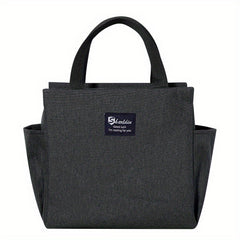 Large Insulated Lunch Cooler Bag Waterproof Oxford Fabric Zipper Closure