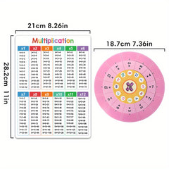 LACHILLY Multiplication Spinner Game, Math Facts Practice