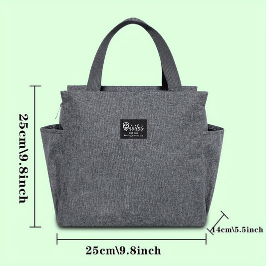 Insulated Lunch Tote Bag with Cooler Compartment