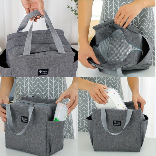 Insulated Lunch Tote Bag with Cooler Compartment