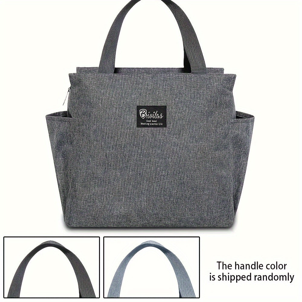 Insulated Lunch Tote Bag with Cooler Compartment