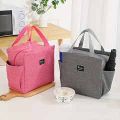 Insulated Lunch Tote Bag with Cooler Compartment