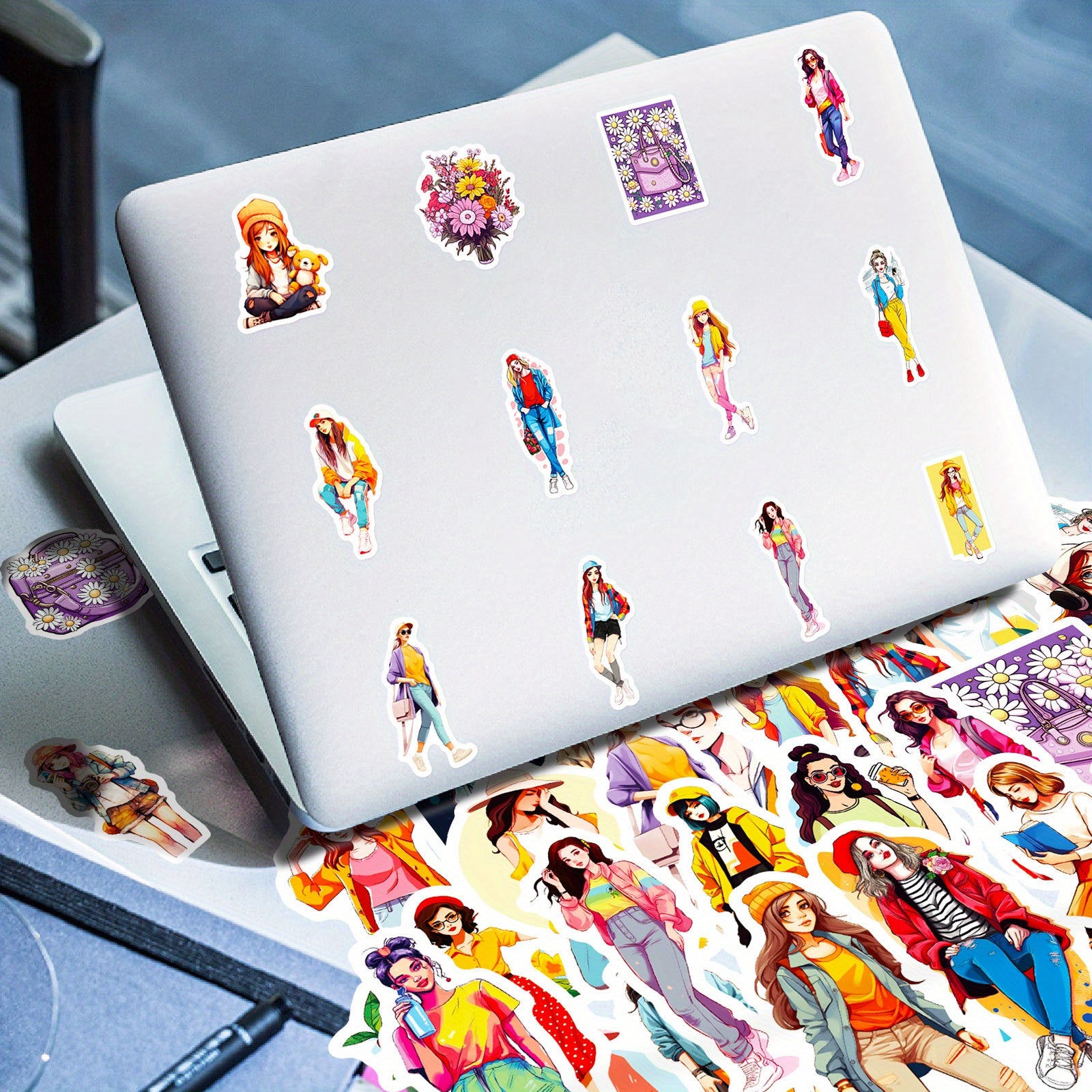 50pcs Maiden Themed Stickers for DIY Decoration