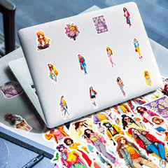 50pcs Maiden Themed Stickers for DIY Decoration