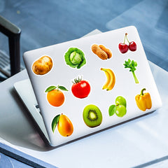 50pcs Vinyl Fruit & Vegetable Decals Food Designs Self Adhesive for DIY Teens