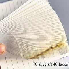 A7 Hardcover Mini Notebook 70 Sheets Plain Paper Mixed Theme Writing Supplies