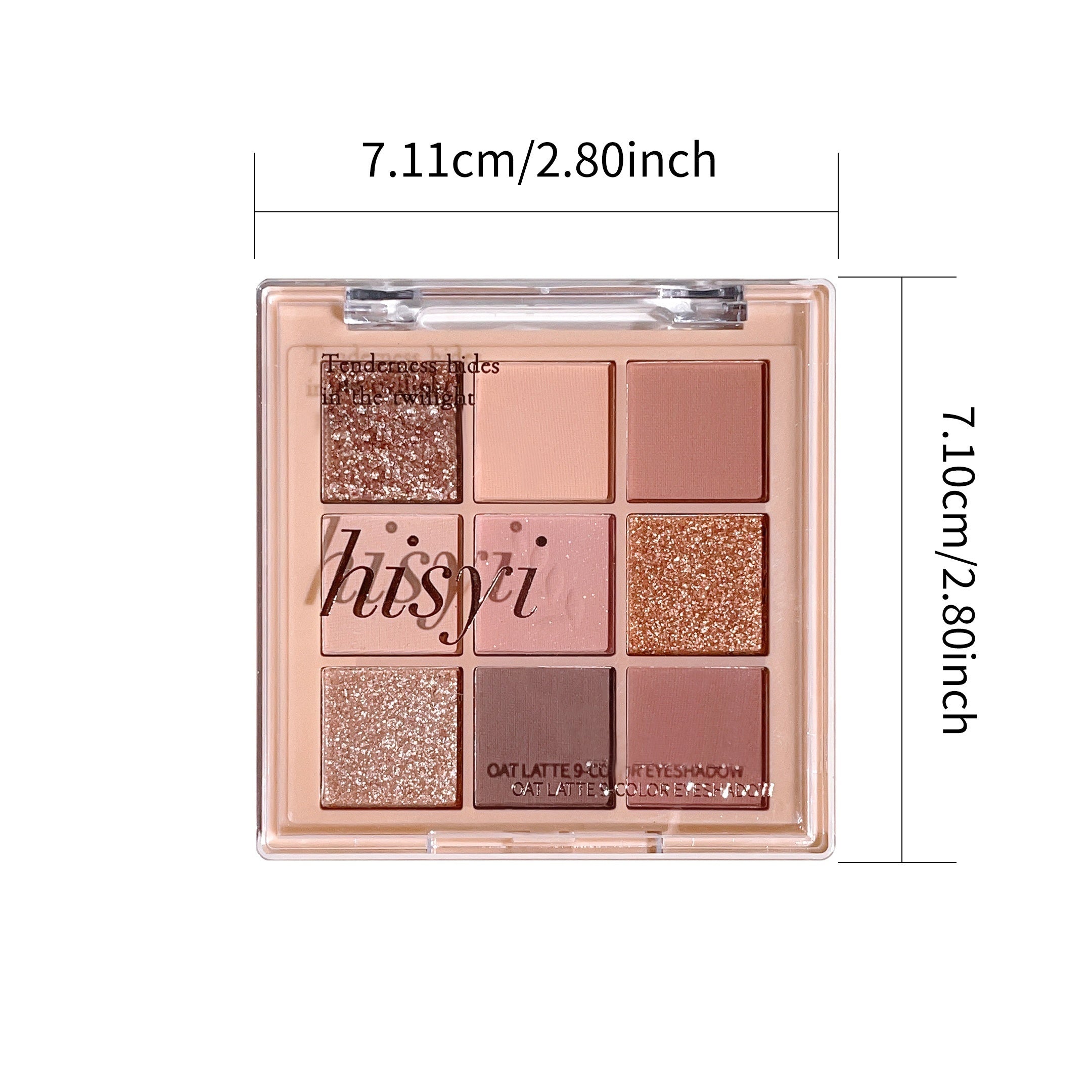 HISYI 9 Eyeshadow Palette Milk Tea Nude & Golden Shades Matte & Shimmer Finishes