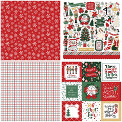 12 Sheets Vintage Nutcracker Craft Paper Set for DIY Projects