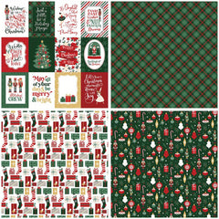 12 Sheets Vintage Nutcracker Craft Paper Set for DIY Projects