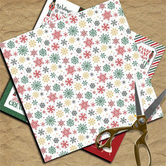12 Sheets Vintage Nutcracker Craft Paper Set for DIY Projects