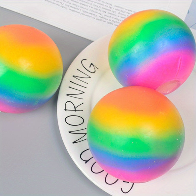 Soft Vent Balls Pasta Rainbow Toys Slow Rebound Kneading Squeeze Toy
