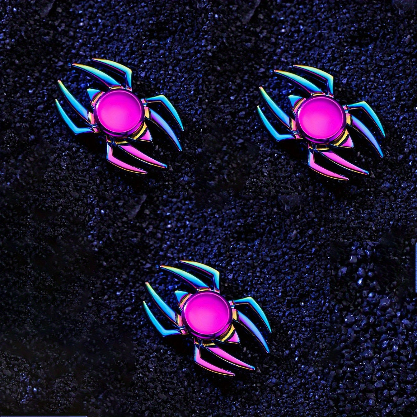 3pcs Spider Fidget Spinner Office Toy Christmas Gift