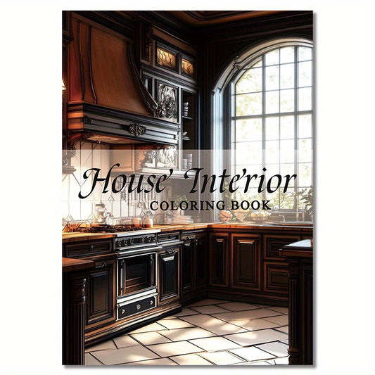 Deluxe Paper House Coloring Book 22 Pages for Halloween Christmas Decor
