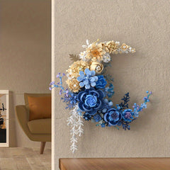 Moon Flowers Building Blocks Set DIY Home Decor ABS Plastic Floral Arrangement