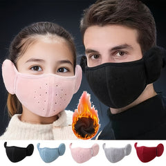2pcs Winter Warm Face Mask Ear Covers Unisex Cold Protection Balaclava