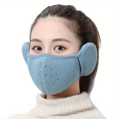 2pcs Winter Warm Face Mask Ear Covers Unisex Cold Protection Balaclava