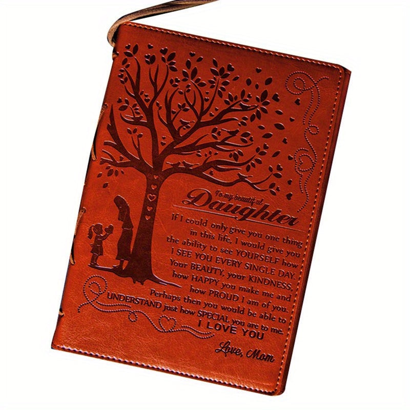Engraved Leather Journal Notebook for Daughter